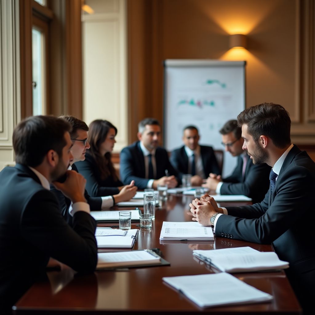 Reunión con clientes corporativos de ConFin Chile